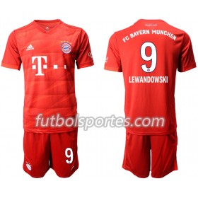 Camisetas Niños Bayern de Múnich LEWANDOWSKI 9 Primera Equipacion 2019/2020